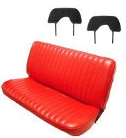'82-'93 Chevrolet S-10 Pickup Standard Cab Bench Seat With High Back Rest; With Head Rest Covers Seat Upholstery Front Seats