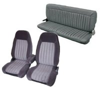 '88-'95 GMC Full Size Truck, Extended and Double Cab Front Bucket Seats; Rear Bench, Style 2 Seat Upholstery Complete Set