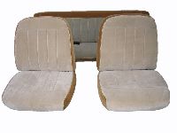 '88-'91 GMC Full Size Truck, Extended and Double Cab Front Bucket Seats; Rear Bench; Sierra Style  Seat Upholstery Complete Set