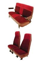 '73-'87 GMC Jimmy Front Highback Bucket Seats; Rear Bench; Style 1 Seat Upholstery Complete Set