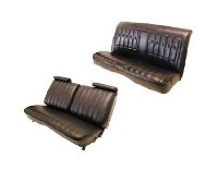 '73-'77 Chevrolet Monte Carlo Front Split Bench; Rear Bench; 12 Buttons Each Row Seat Upholstery Complete Set
