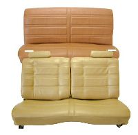 '78-'80 Chevrolet Malibu 2 Door 50/50 Front Split Bench; Rear Bench; Horizontal Pleats Seat Upholstery Complete Set
