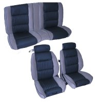 '81-'88 Buick Regal 2 Door, Lear Front Bucket Seats and Rear Bench  Seat Upholstery Complete Set