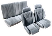 '84-'88 Buick Regal 2 Door; T-Type Lear Front Buckets with Front Lumbar and Rear Bench Seat Seat Upholstery Complete Set