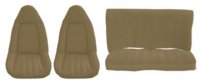 '75-'77 Oldsmobile Cutlass 2 Door, Front Swivel Buckets and Rear Bench; 4 Buttons Front 12 Buttons Rear Seat Upholstery Complete Set