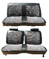 '73-'77 Chevrolet Chevelle 2 Door, Front and Rear Bench, 4 Buttons Per Row Seat Upholstery Complete Set