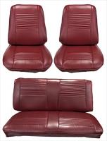 '67 Chevrolet Chevelle Front Buckets, Rear Bench Seat Upholstery Complete Set
