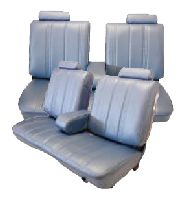 '78-'82 Oldsmobile Cutlass 2 Door Front Split Bench WITH Armrest; Rear Bench Seat Upholstery Complete Set