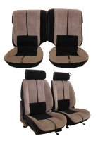 '88-'92 Chevrolet Camaro Front Bucket Seats with Solid Rear Back Rest Seat Upholstery Complete Set