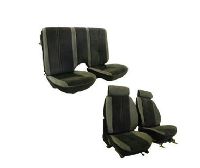 '85-'87 Chevrolet Camaro Front Bucket Seats; Solid Rear Back Rest Seat Upholstery Complete Set