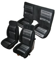 '82-'85 Chevrolet Camaro Lear Siegler; Front Bucket Seats; Solid Rear Back Rest Seat Upholstery Complete Set