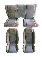 '77-'81 Pontiac Trans Am Front Bucket Seats; Rear Solid Bench; Deluxe Seat Upholstery Complete Set