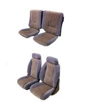 '82-'84 Pontiac Trans Am Front Bucket Seats; Split Rear Back Rest; Design 2 Seat Upholstery Complete Set