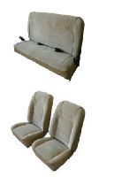 '78-'79 Ford Bronco (Full Size) Front Low Back Buckets; Rear Bench Seat Upholstery Complete Set
