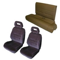 '90-'94 Mercury Capri Front Buckets, Rear Bench; Without Map Pockets Seat Upholstery Complete Set