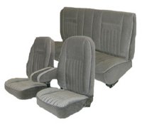 '87-'91 Ford Bronco (Full Size) Front Bucket Seats; Rear Bench Seat Upholstery Complete Set