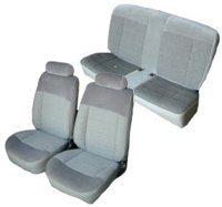 '83-'93 Ford Mustang Front Bucket; Rear Bench; Coupe; Standard Model Seat Upholstery Complete Set