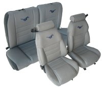 '94-'96 Ford Mustang Front Bucket; Solid Rear Bench; Coupe; GT Model Seat Upholstery Complete Set