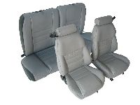 '97-'98 Ford Mustang Front Bucket; Solid Rear Bench; Coupe; GT Model Seat Upholstery Complete Set