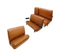 '73-'80 Chevrolet Suburban Front Bench; Middle Row Split Bench; Rear Bench Seat Upholstery Complete Set
