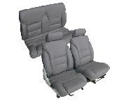'87-'95 Chrysler LeBaron Front Bucket; Rear Bench; Convertible; High End Sport Model Seat Upholstery Complete Set