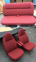 '81-'93 Dodge Ramcharger Front Bucket Seat; Rear Bench; Trim Codes C6 or G5 Seat Upholstery Complete Set