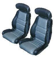 '88-'92 Mazda RX7 Convertible, Bucket Seats With Speakers in Head Rests Seat Upholstery Front Seats