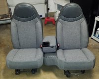 '98-'02 Ford Ranger - Regular Cab Front Buckets; With Cup Holder Seat Upholstery Front Seats