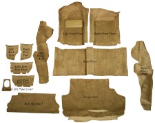 '79-'82 Porsche 924 Complete Kit, Small Spare (Late 79-82) Molded Carpet