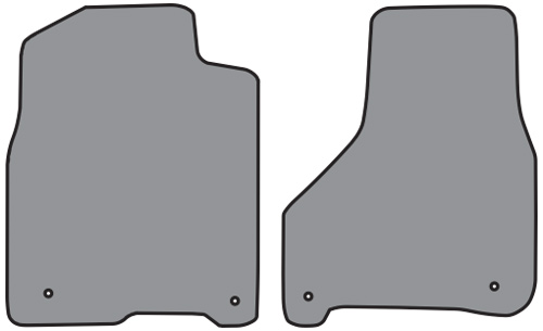 '19-'24 Dodge Full Size Truck, Extended/Quad Cab 1500 Classic, Quad Cab Floor Mats, Set of 2 - Front Only