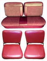 '73-'86 Ford Full Size Truck, Extended and Super Cab Split Back Front and Rear Jump Seats Seat Upholstery Complete Set